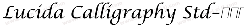 Lucida Calligraphy Std字体转换